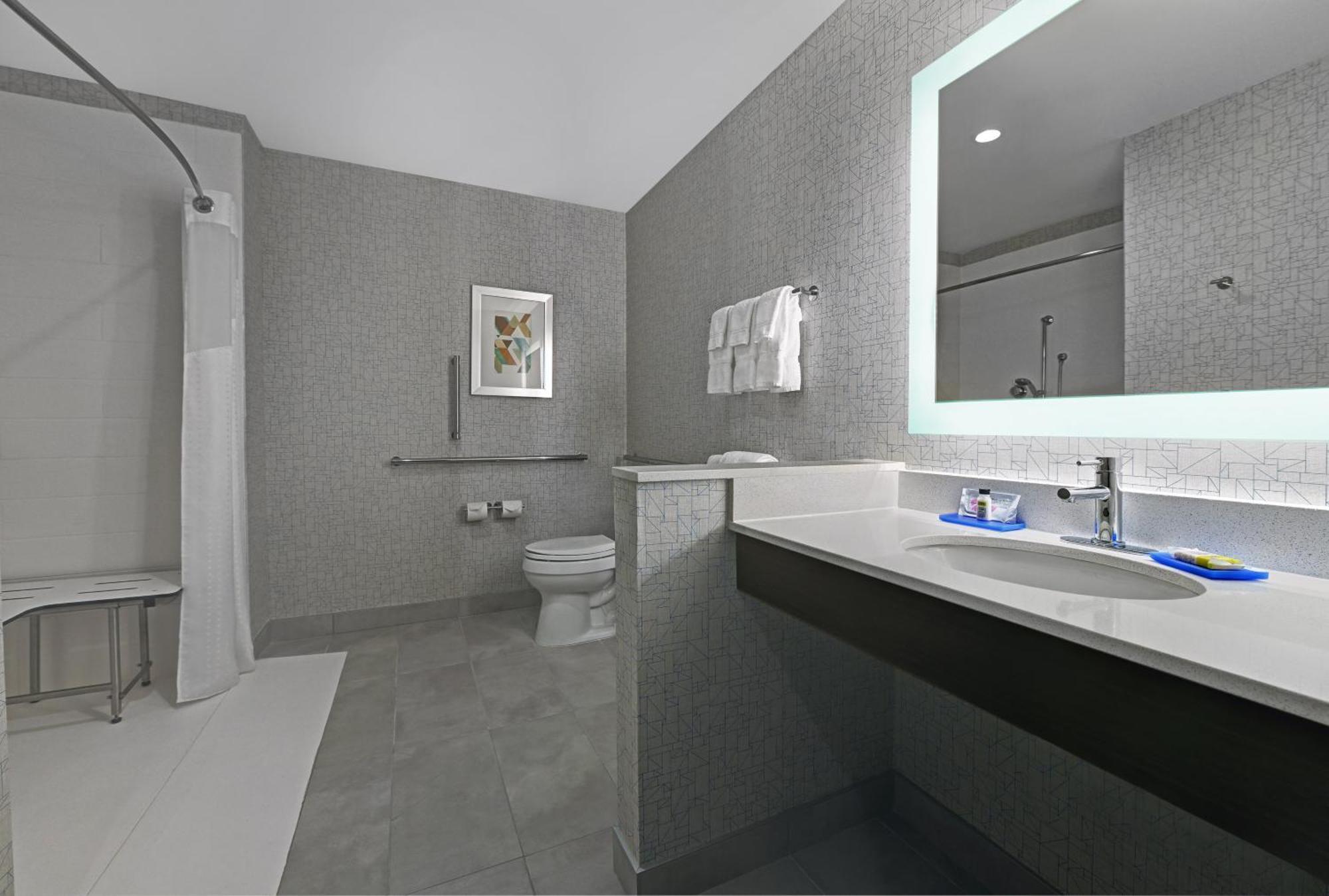 Standard King Room Roll Shower Mobility Access