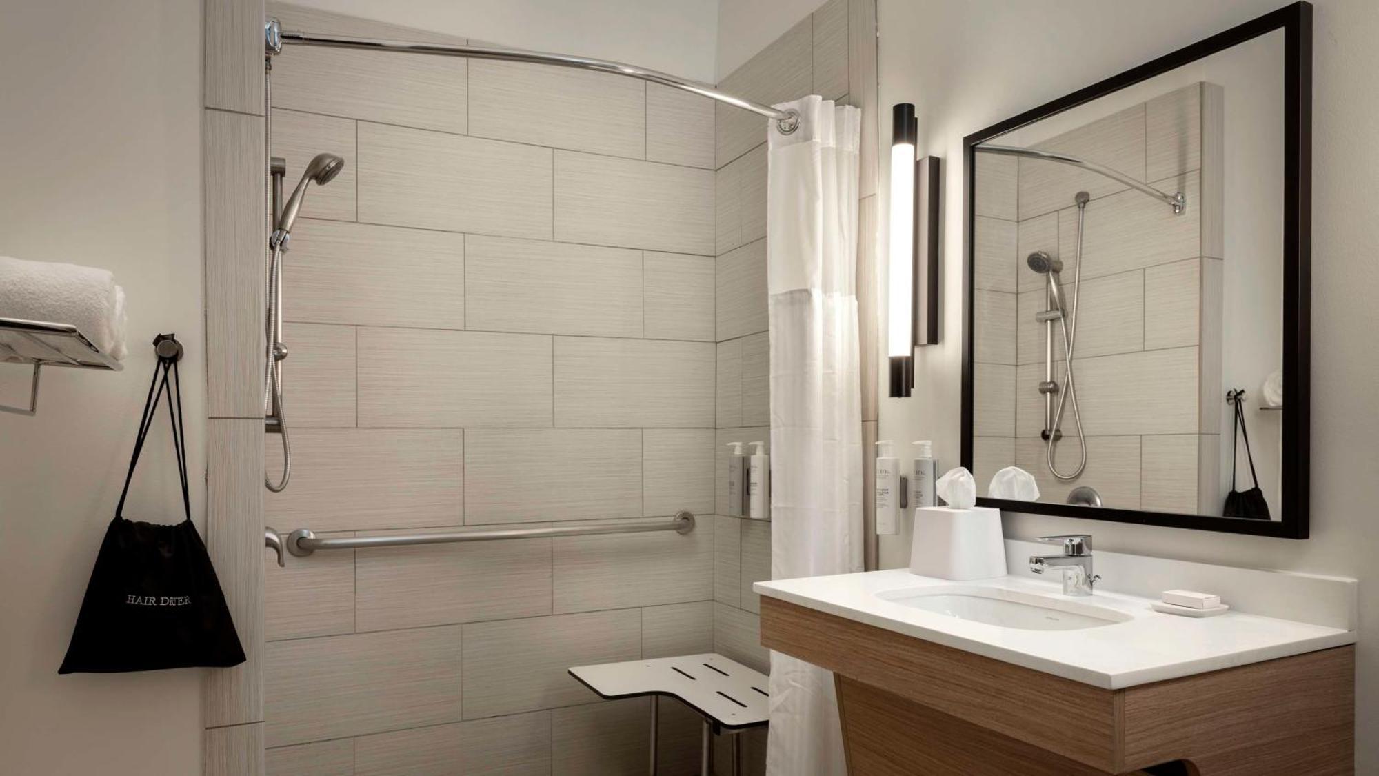 King Room with Roll-In Shower - Mobility and Hearing Access