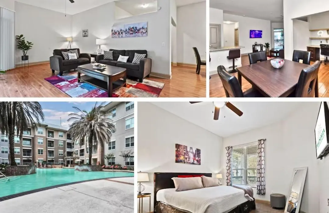 Stylish Open Concept Apt With King Bed, Walking Distance From Nrg Texans Stadium, 1 Mile To Med Center, Free Parking-1